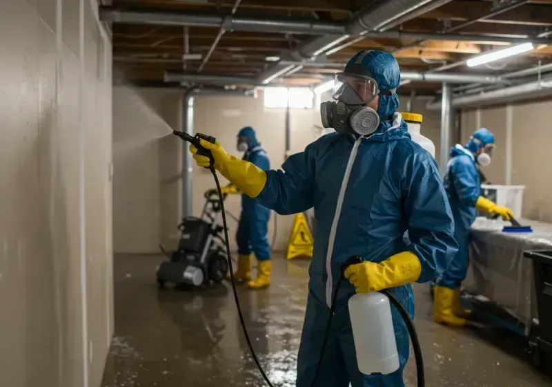 Basement Sanitization and Antimicrobial Treatment process in Forest County, PA