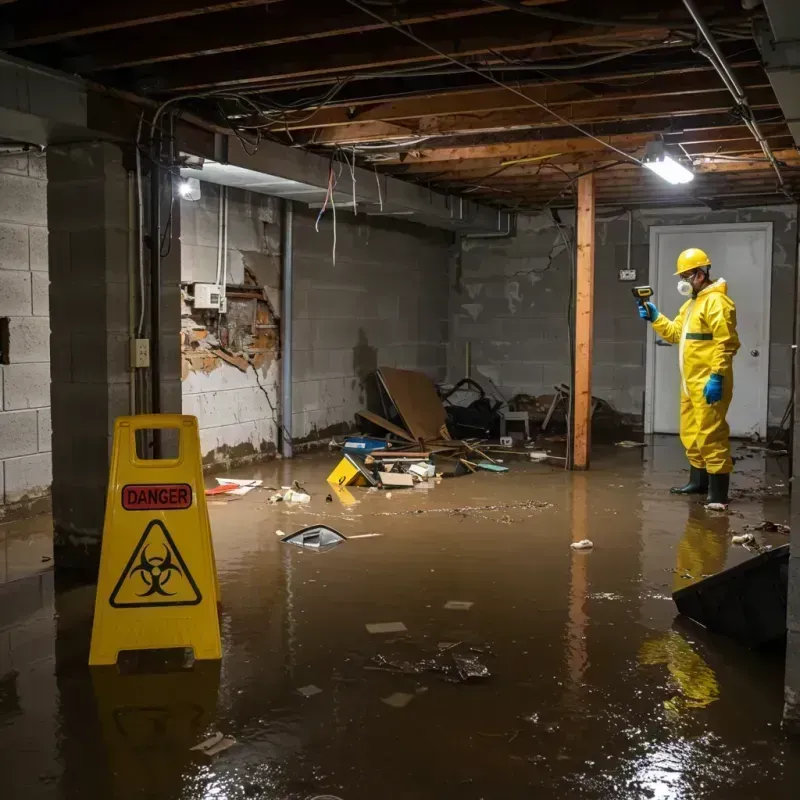 Flooded Basement Electrical Hazard in Forest County, PA Property