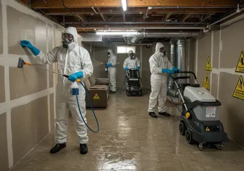 Basement Moisture Removal and Structural Drying process in Forest County, PA